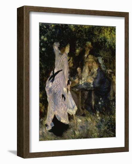 In the Garden Under the Trees-Pierre-Auguste Renoir-Framed Giclee Print