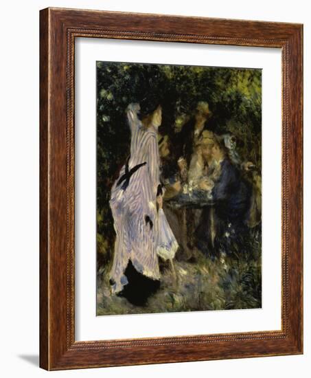 In the Garden Under the Trees-Pierre-Auguste Renoir-Framed Giclee Print