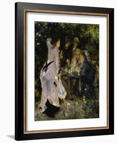 In the Garden Under the Trees-Pierre-Auguste Renoir-Framed Giclee Print