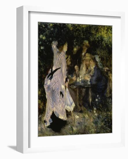 In the Garden Under the Trees-Pierre-Auguste Renoir-Framed Giclee Print