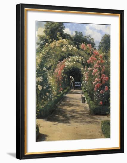 In the Garden-Peder Mork Monsted-Framed Premium Giclee Print