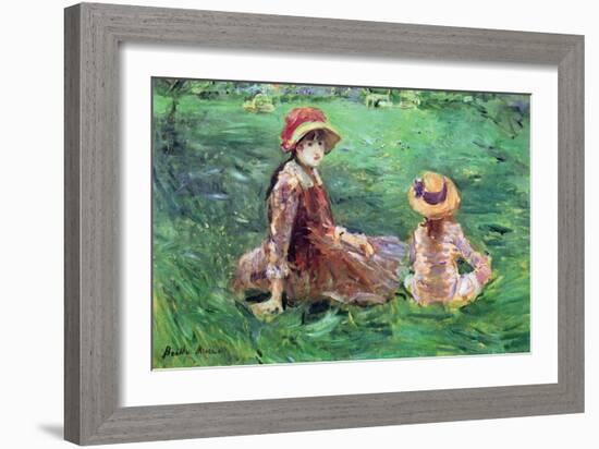 In the Garden-Berthe Morisot-Framed Art Print