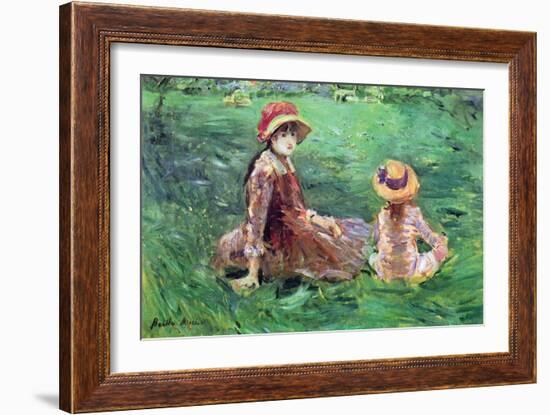 In the Garden-Berthe Morisot-Framed Art Print