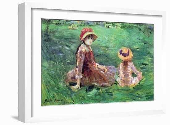 In the Garden-Berthe Morisot-Framed Art Print