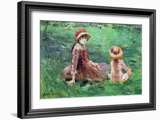 In the Garden-Berthe Morisot-Framed Art Print