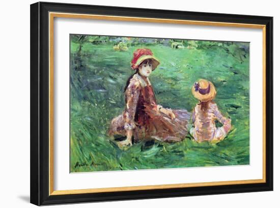 In the Garden-Berthe Morisot-Framed Art Print