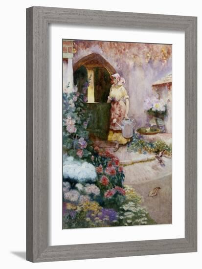 In the Garden-David Woodlock-Framed Giclee Print