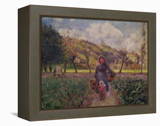 In the Garden-Camille Pissarro-Framed Premier Image Canvas