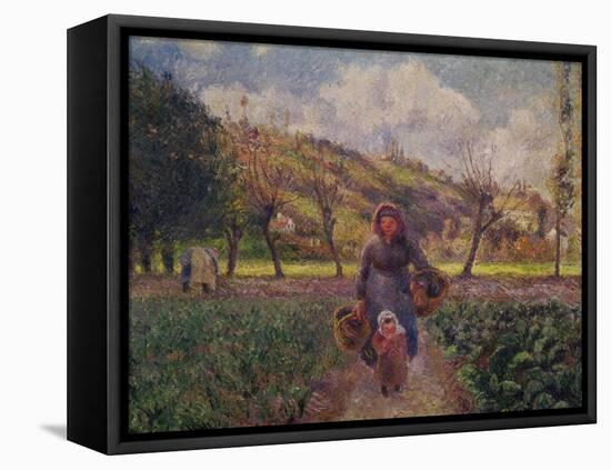 In the Garden-Camille Pissarro-Framed Premier Image Canvas