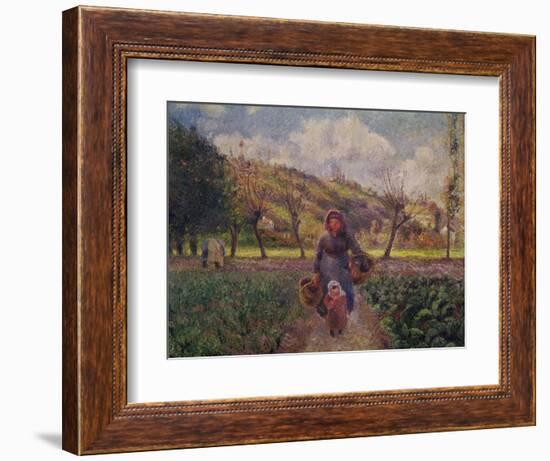 In the Garden-Camille Pissarro-Framed Giclee Print