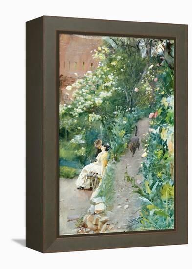 In the Gardens of Alhambra. 1887-Anders Leonard Zorn-Framed Premier Image Canvas