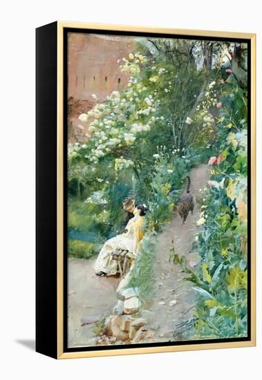 In the Gardens of Alhambra. 1887-Anders Leonard Zorn-Framed Premier Image Canvas