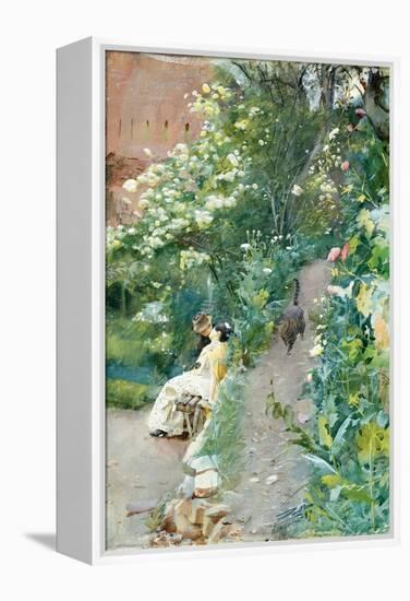 In the Gardens of Alhambra. 1887-Anders Leonard Zorn-Framed Premier Image Canvas