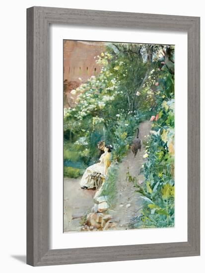 In the Gardens of Alhambra. 1887-Anders Leonard Zorn-Framed Giclee Print