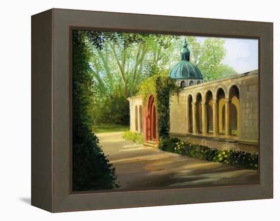 In The Gardens Of Sanssouci-kirilstanchev-Framed Stretched Canvas