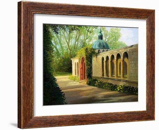 In The Gardens Of Sanssouci-kirilstanchev-Framed Art Print