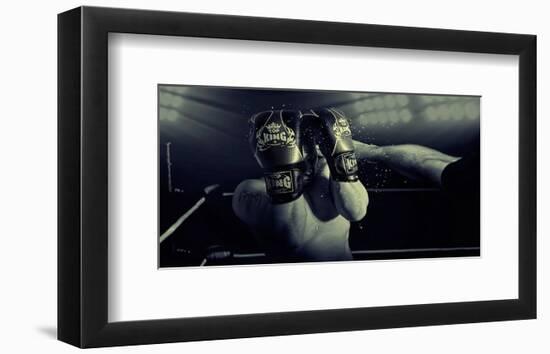 In the Glare of the Lights-null-Framed Art Print