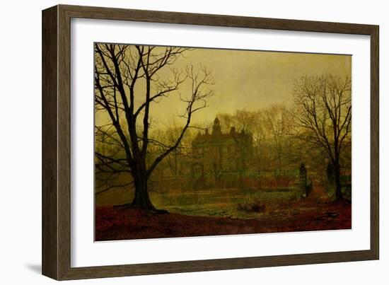 In the Gloaming, 1878-John Atkinson Grimshaw-Framed Giclee Print