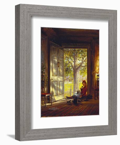 In the Glow, Sunset, 1872-Edward Lamson Henry-Framed Giclee Print