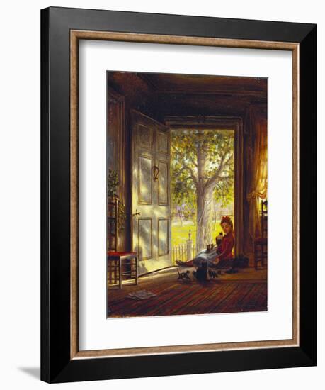 In the Glow, Sunset, 1872-Edward Lamson Henry-Framed Giclee Print