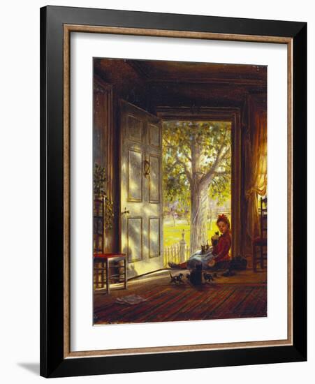 In the Glow, Sunset, 1872-Edward Lamson Henry-Framed Giclee Print