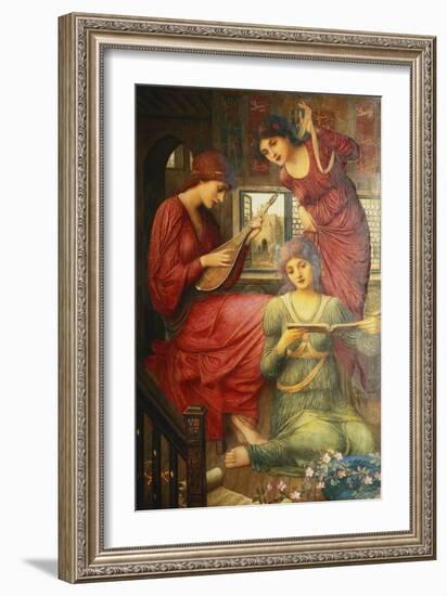 In the Golden Days-John Melhuish Strudwick-Framed Giclee Print