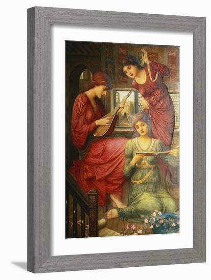 In the Golden Days-John Melhuish Strudwick-Framed Giclee Print