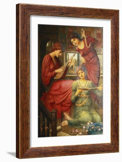 In the Golden Days-John Melhuish Strudwick-Framed Giclee Print