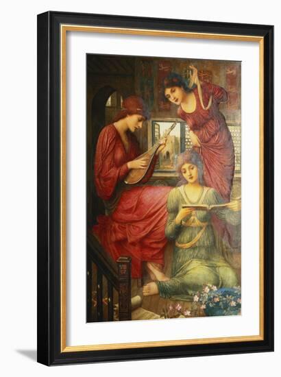 In the Golden Days-John Melhuish Strudwick-Framed Giclee Print