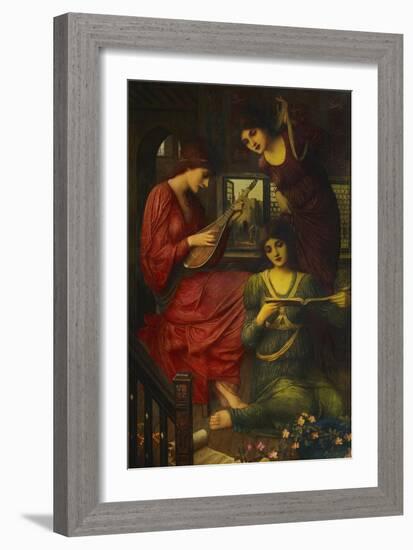 In the Golden Days-John Melhuish Strudwick-Framed Giclee Print