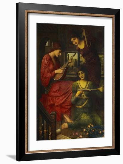 In the Golden Days-John Melhuish Strudwick-Framed Giclee Print