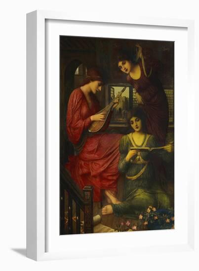 In the Golden Days-John Melhuish Strudwick-Framed Giclee Print