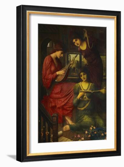 In the Golden Days-John Melhuish Strudwick-Framed Giclee Print