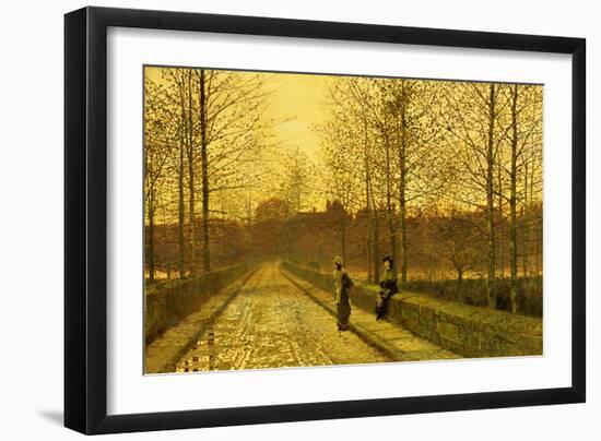 In the Golden Gloaming, 1883-John Atkinson Grimshaw-Framed Giclee Print