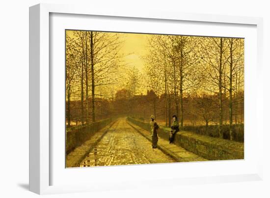 In the Golden Gloaming, 1883-John Atkinson Grimshaw-Framed Giclee Print