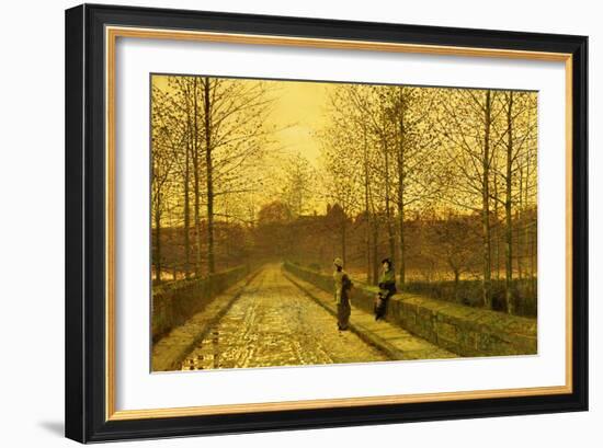 In the Golden Gloaming, 1883-John Atkinson Grimshaw-Framed Giclee Print