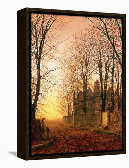 In the Golden Olden Time, C.1870-John Atkinson Grimshaw-Framed Premier Image Canvas