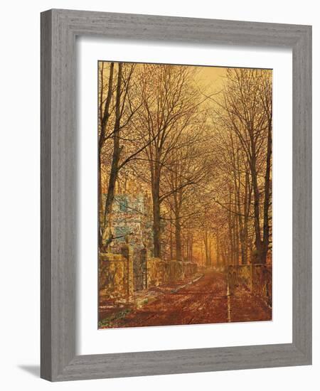 In the Golden Olden Time (Oil on Canvas)-John Atkinson Grimshaw-Framed Giclee Print