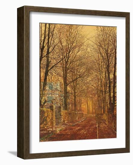 In the Golden Olden Time (Oil on Canvas)-John Atkinson Grimshaw-Framed Giclee Print