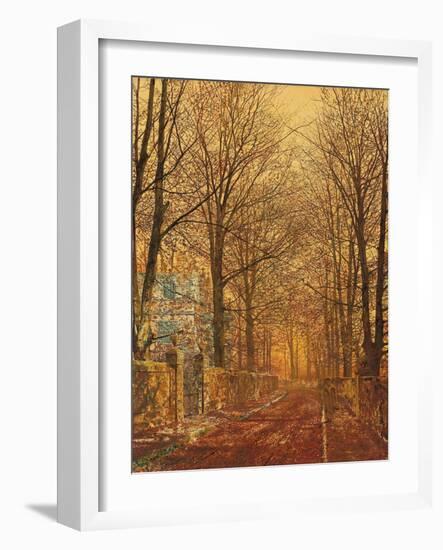 In the Golden Olden Time (Oil on Canvas)-John Atkinson Grimshaw-Framed Giclee Print