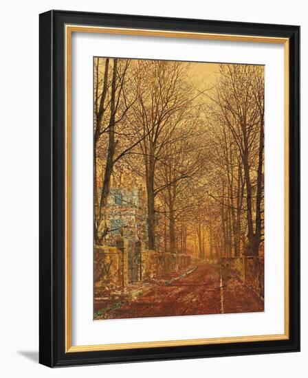 In the Golden Olden Time (Oil on Canvas)-John Atkinson Grimshaw-Framed Giclee Print