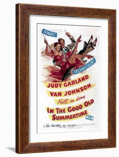 In The Good Old Summertime, Van Johnson, Judy Garland, 1949-null-Framed Art Print