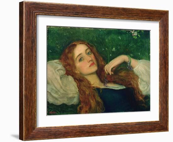 In the Grass-Arthur Hughes-Framed Giclee Print