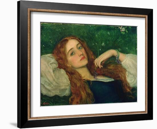 In the Grass-Arthur Hughes-Framed Giclee Print