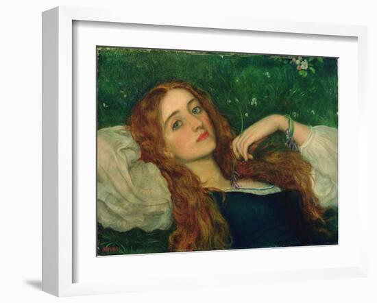 In the Grass-Arthur Hughes-Framed Giclee Print