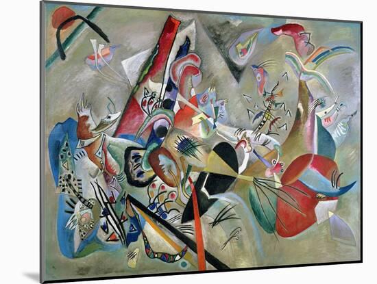 In the Grey, 1919-Wassily Kandinsky-Mounted Giclee Print