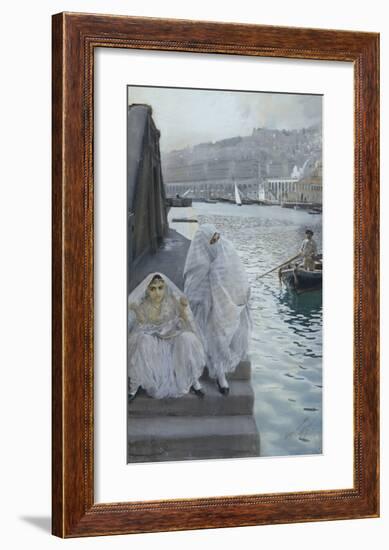 In the Harbour of Algiers-Anders Zorn-Framed Premium Giclee Print