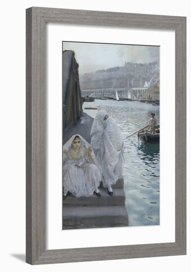 In the Harbour of Algiers-Anders Zorn-Framed Premium Giclee Print