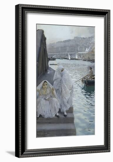 In the Harbour of Algiers-Anders Zorn-Framed Premium Giclee Print