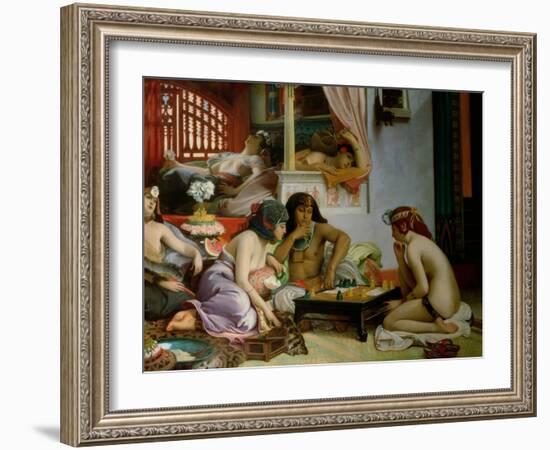 In the Harem-Jean Jules Antoine Lecomte du Nouy-Framed Giclee Print